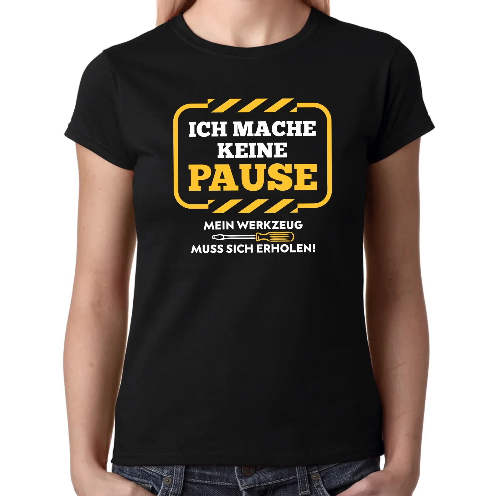 

Я не перерываю, мои инструменты нужно восстановить забавную женскую футболку для девочек