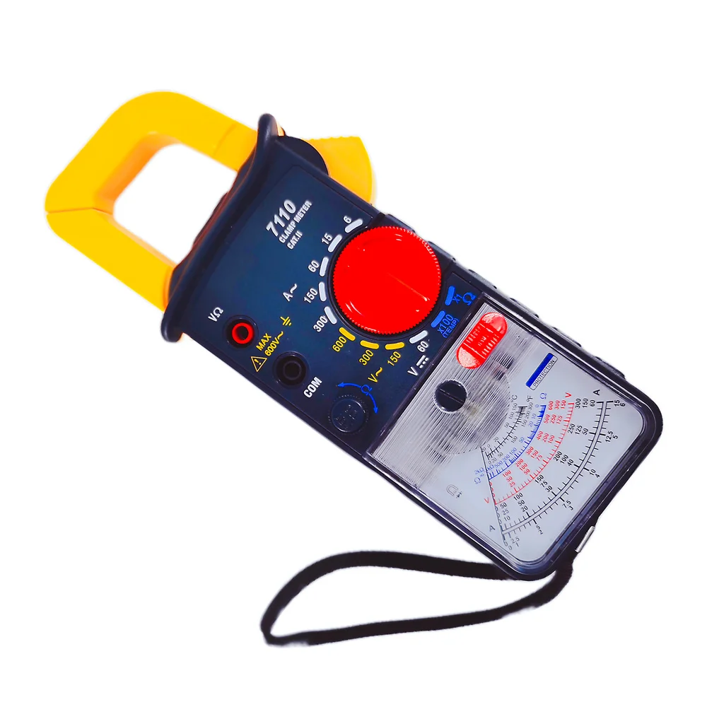 KT7110 High Precision Automatic Pointer Type Clamp Meter 0~300A Mechanical Ammeter Measuring Voltage Clamp Type Multimeter