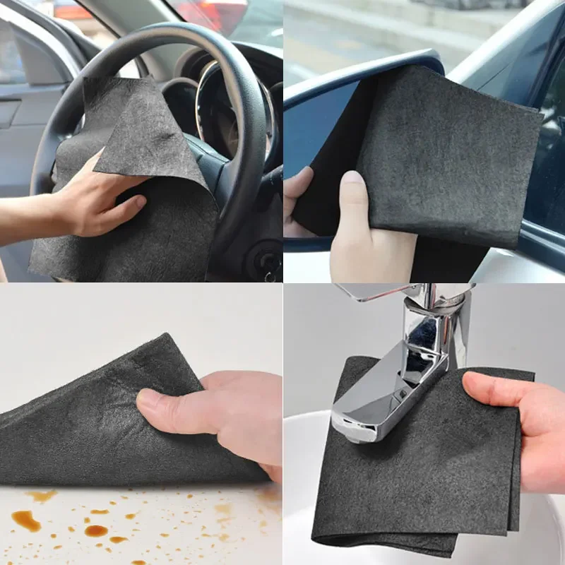 Outil de livres en verre de pare-brise de voiture, gril magique, chiffon en microcarence de verre, serviettes de lavage absorbantes rapides, outils