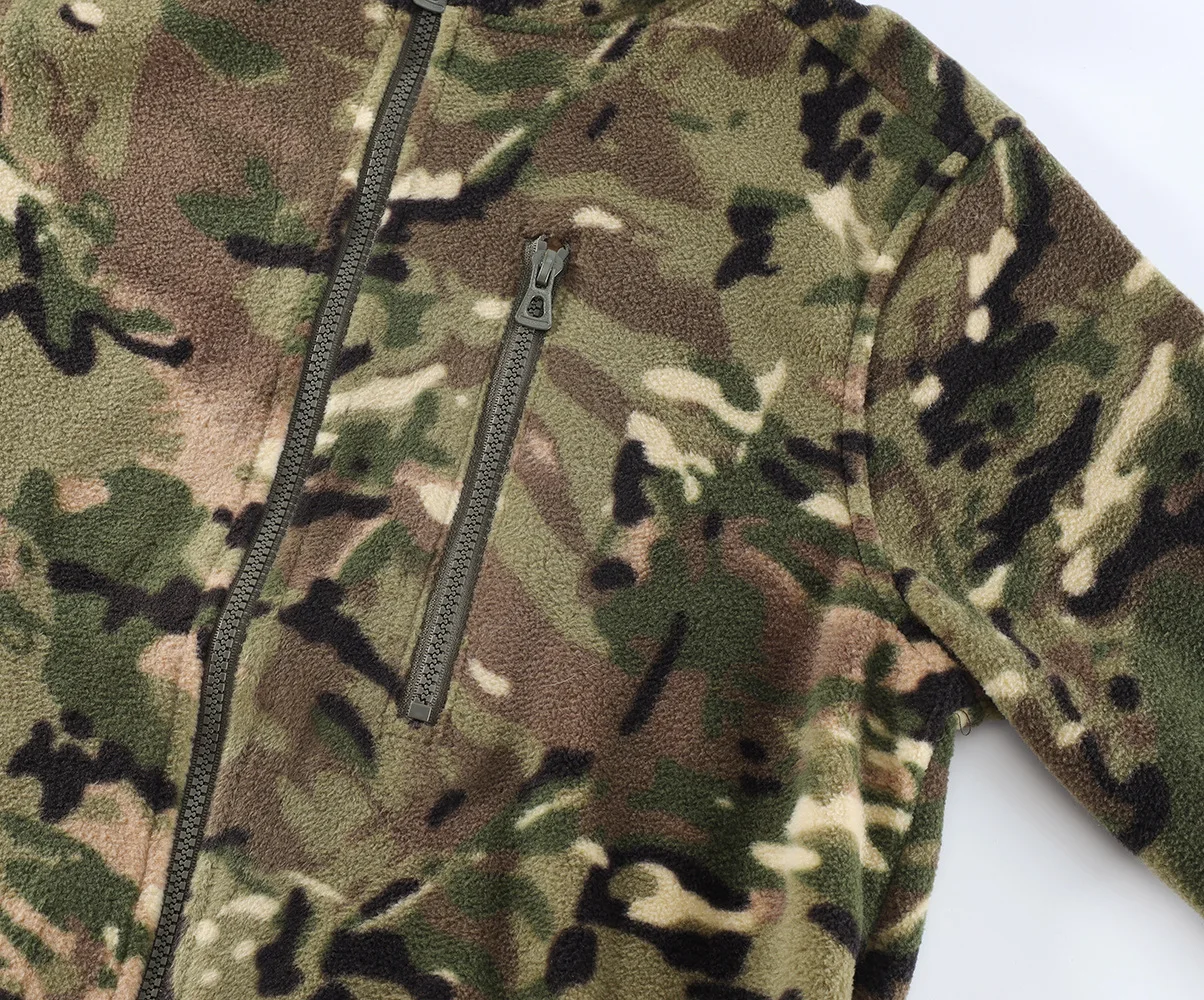 Outdoor Camouflage Fleece Jacket Double-Sided Shake Fleece Cardigan Tactical Jacket Warm Mountaineering Suit 119 S3247c03ed26246529ea5ae9c4beb359cl