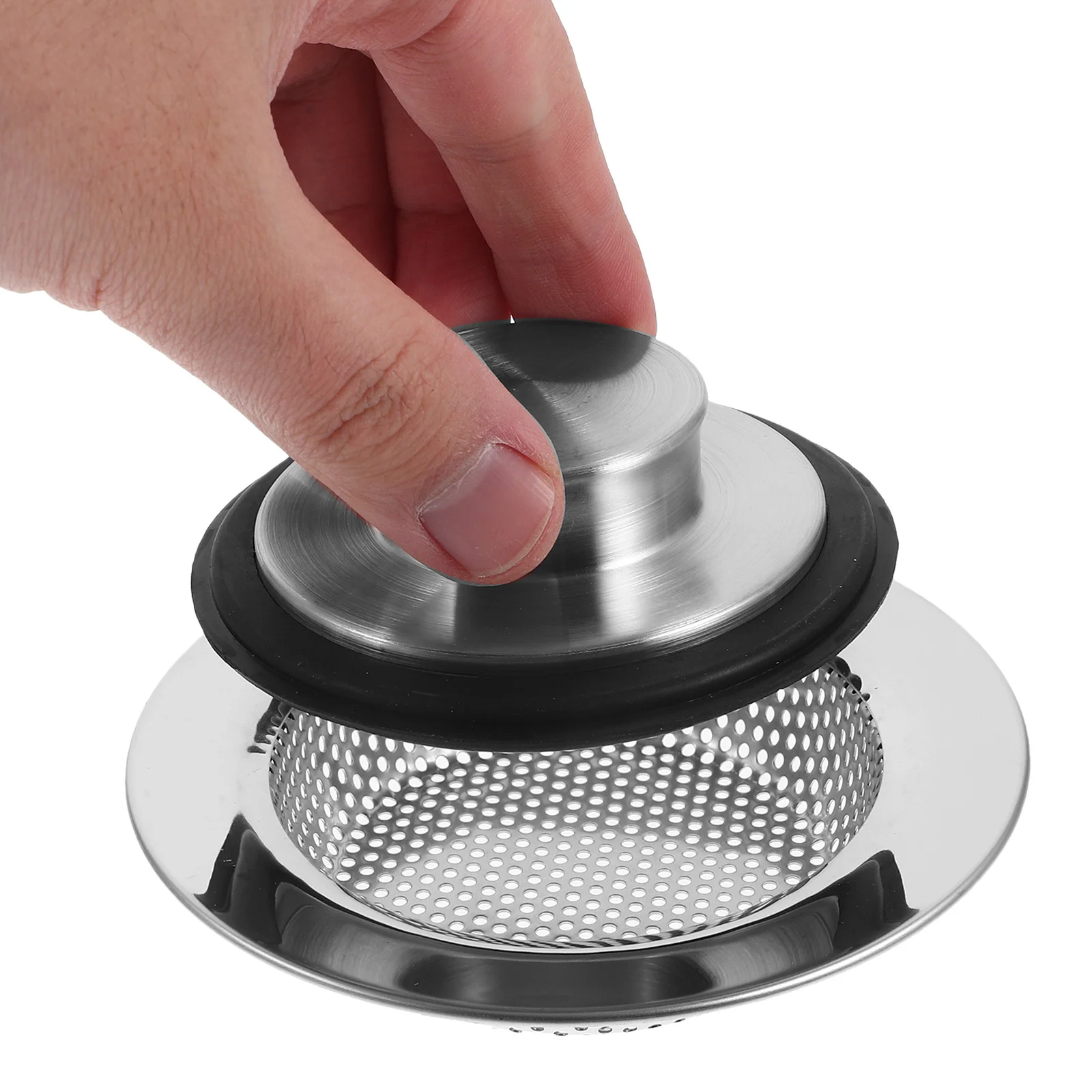 

1 комплект, пробка для утилизации мусора, комплект сетчатого фильтра, сливная пробка из нержавеющей стали для кухонной раковины, сменный инструмент для защиты от засорения