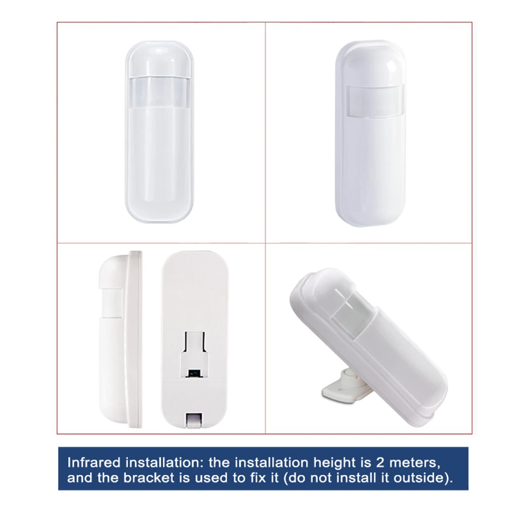 Detector infrarrojo de 433MHz para interiores, Sensor de movimiento PIR inalámbrico eV1527 para el hogar, Sensor RF para Smart Life, sistema de