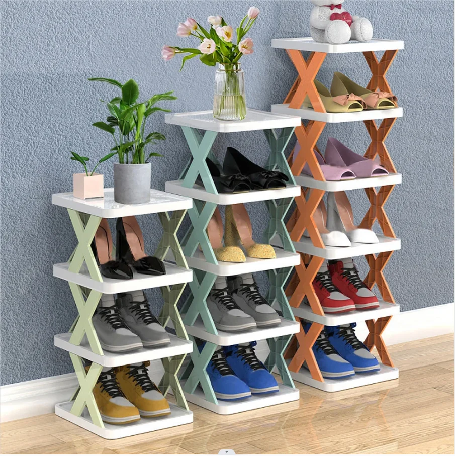 Imagem -02 - Multi-layer Shoe Rack Organizador de Armazenamento Sapateira Dobrável Criativo Removível Empilhável Doméstico Novo