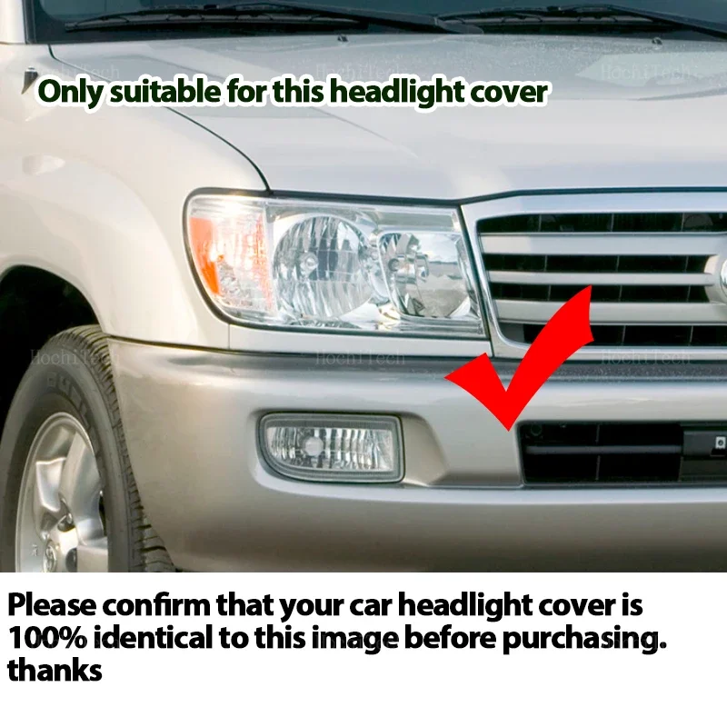 Headlamp Cover Car Front Head Light Lamp Transparent Lampshade Headlight Shell Cover For Toyota Land Cruiser J100 2005 2006 2007