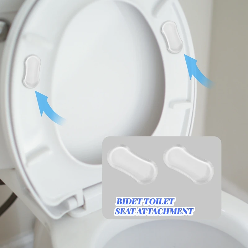 Toilet Seat Bumper Replacement Kit, Suitable for Bidet, Universal and Silent Anti-Collision Transparent Sticker