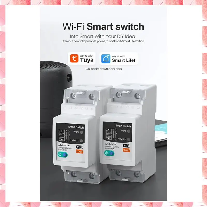 JAJA Tuya Smart Circuit Breaker 2P 63A Fernbedienung Von Haushaltsgeräten Für Smart Leben APP CNMIBO