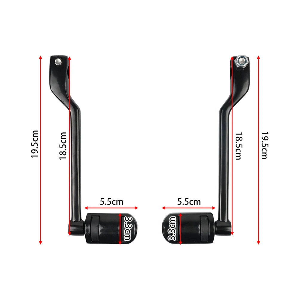 Front Rear Heel-To-Toe Shift Levers with Integrated Footpeg for Softail For FL 1986-2017 for touring 1988-2025