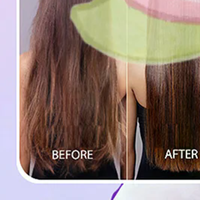 Straight Hair Comb Electric Hot Comb 2 In 1 Upgrade Version Wireless Hair Straightener And Curler USB Charging