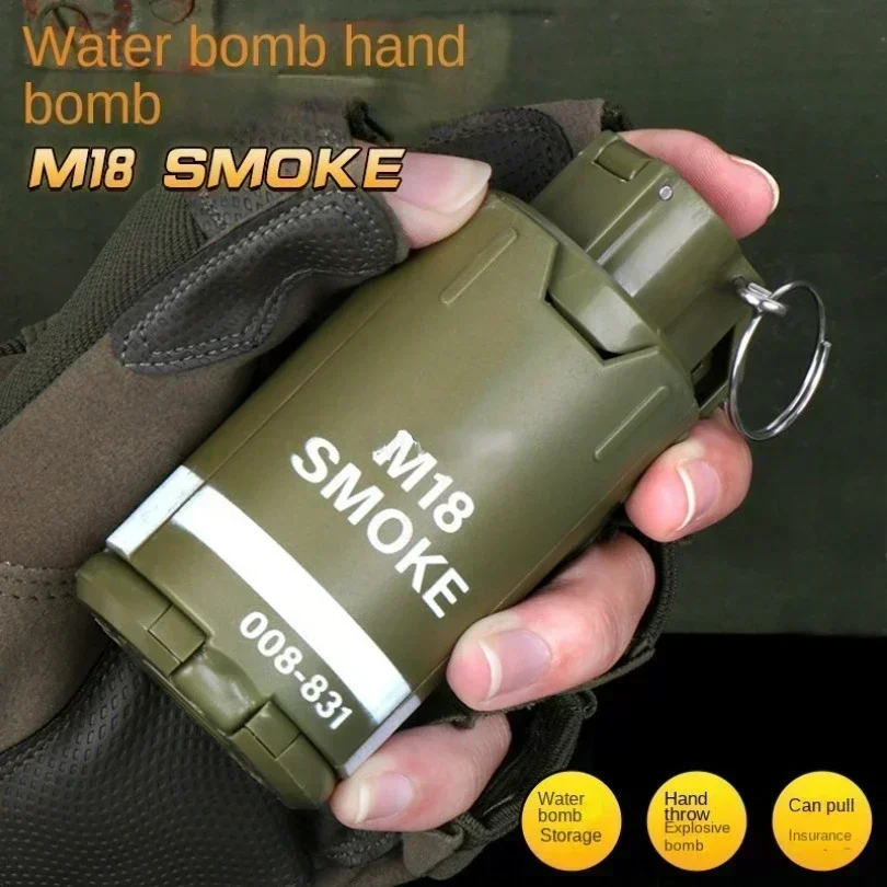 M18 Smoke Paintballs Water Gel Grenade Model، لعبة عسكرية للبالغين والأطفال، دعامة CS، هدية مضحكة، ملحقات Airsoft