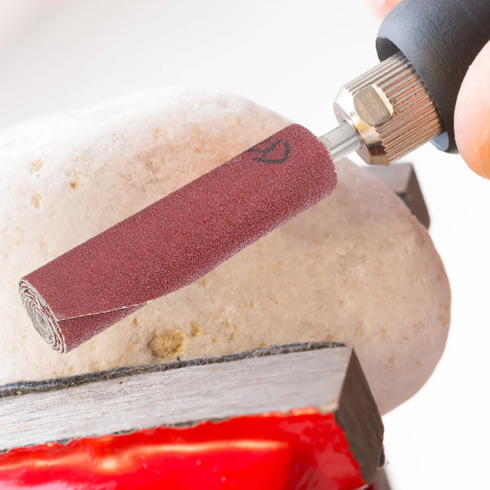 

6pcs Drum Sleeves Abrasive Cloth Flap Wheels Grits Sanding Drum Set Spindle Sander Drums For Rotary Tool Angle Grinder