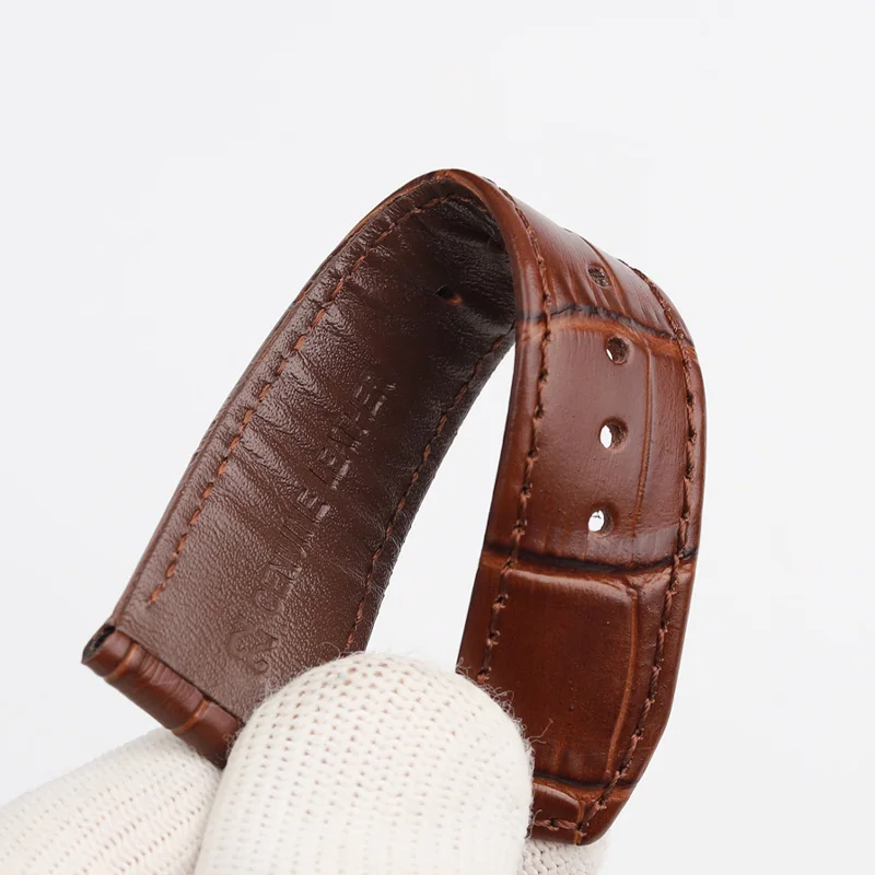 Women\'s Bracelet For MAURICE LACROIX Eliros Men\'s Watch band Calfskin Cowhide Wrist band 20mm 22mm cowhide Watch strap