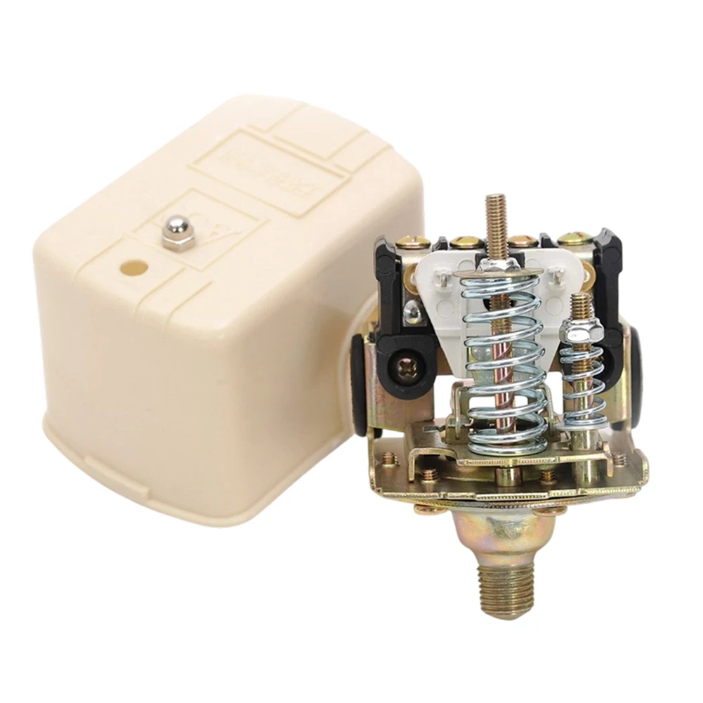 Pressure Switch with Integrated Gauge and Valve for Pressure Tank Systems Using Self Priming or For Tower Pumps