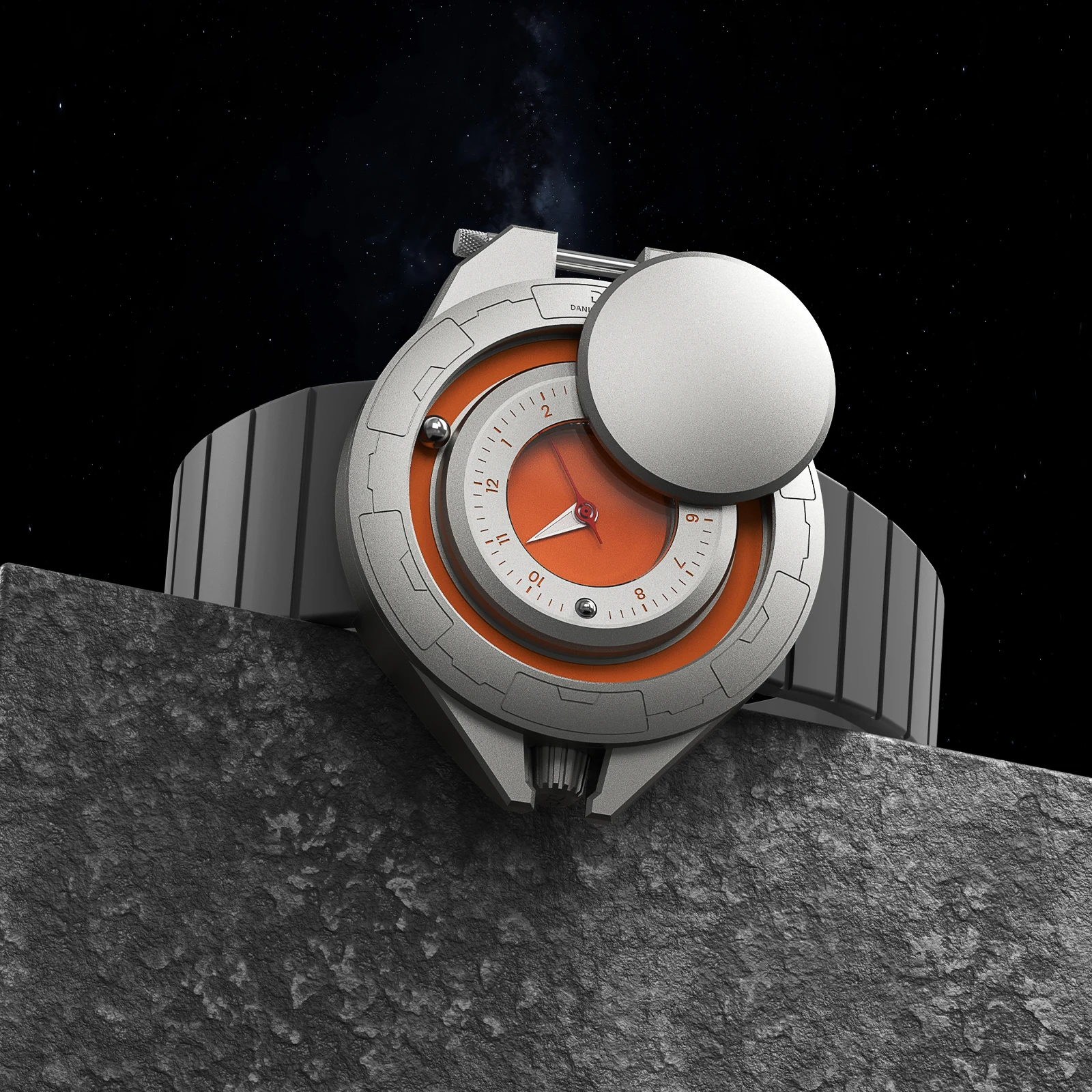 

2077 Cyberpunk pocket watch OEM manufacturer for Luxury watches Magnetic Watch Steel Ball Hands 2026 DG Design DG0133