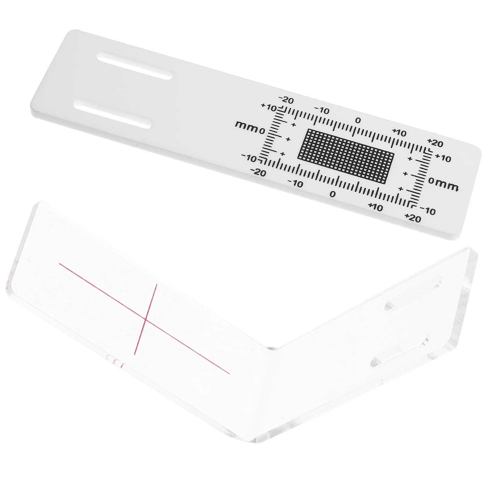 

1Set Crack Monitoring Instrument Portable Acrylic Crack Width Scale Ruler Measuring Tool for Architectural Use
