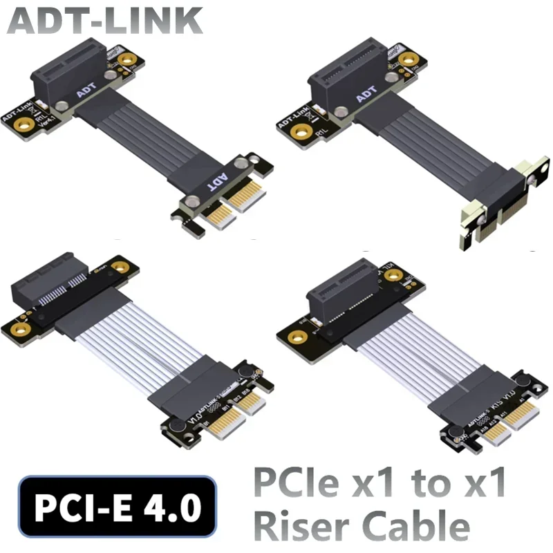 

Переходник ADT-Link K11 PCIe 4,0x1 к x1, сетевая карта «штырь-гнездо», звуковая карта, LAN USB-карта, Gen4 1X удлинитель PCIe x1, адаптер