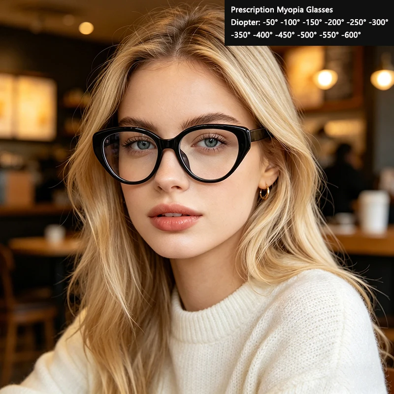 Vintage Cat-Eye Blaulichtfilter-Brille für Damen, Leichte TR90-Brillenfassung für Alltag & Büro
