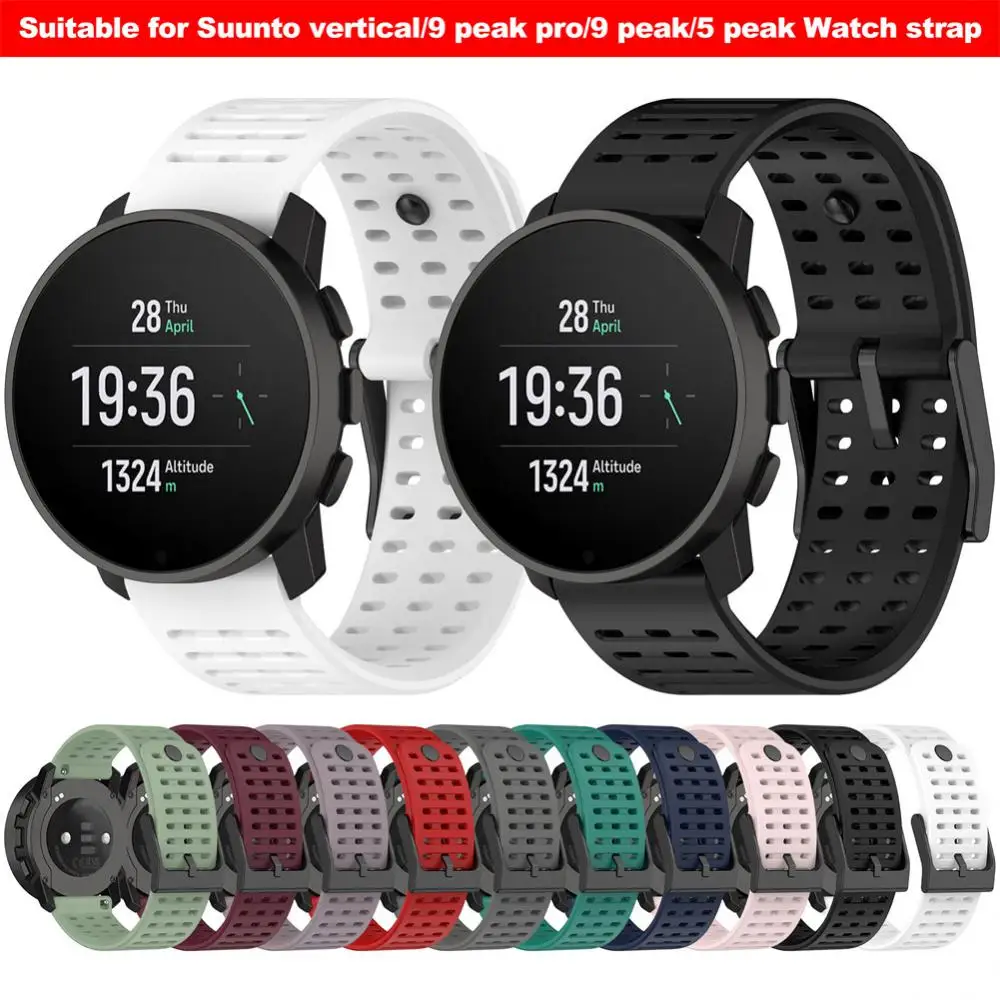 Wristband Waterproof Breathable Unique Design Outdoor Sport Watch Strap Suunto Sweatproof Sports High Quality Delicate Watchband