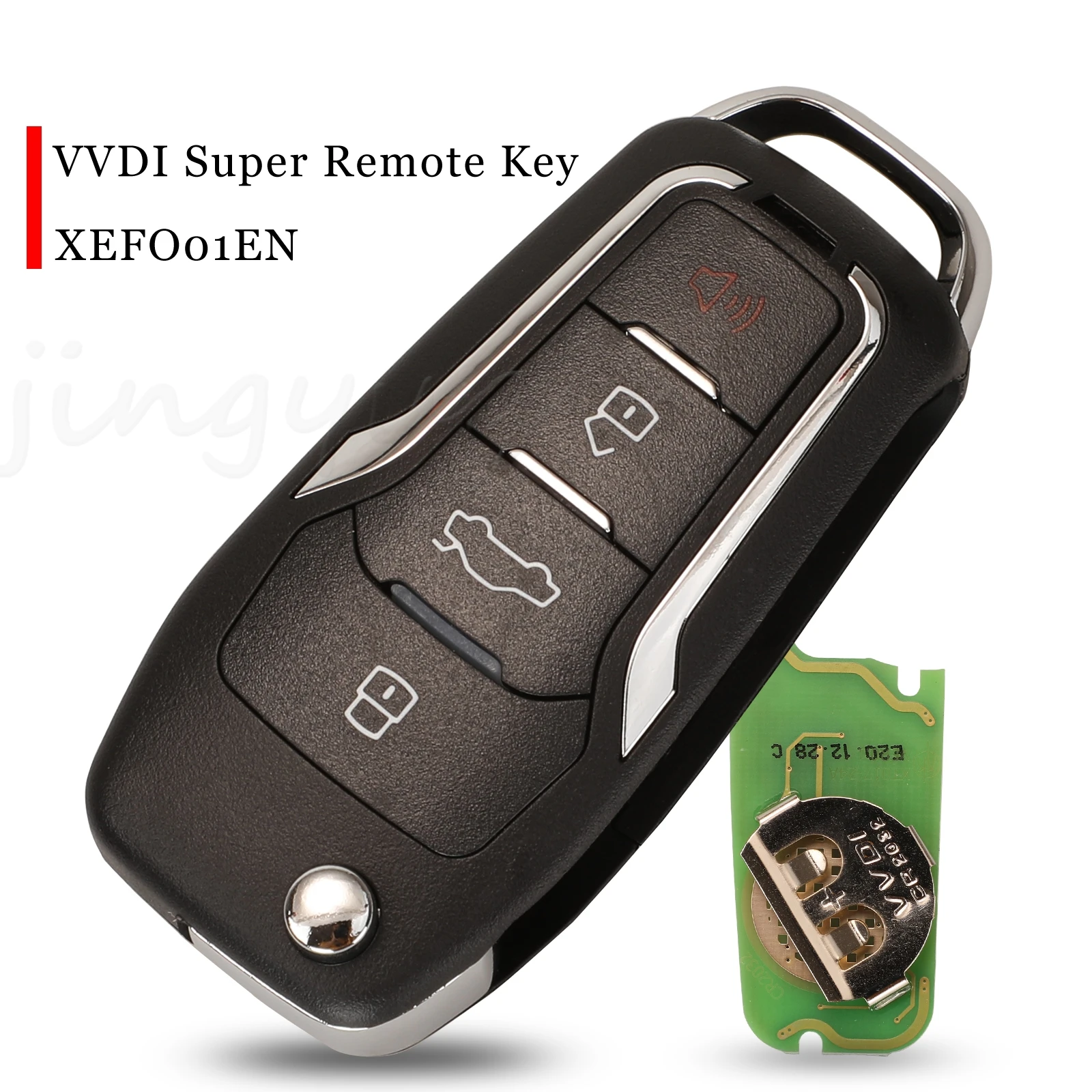 jingyuqin 5pcs XEFO01EN Xhorse VVDI Super Remote Key  with XT27 XT27A66 Chip For VVDI2 /VVDI MINI Key Tool/VVDI Key Tool Max