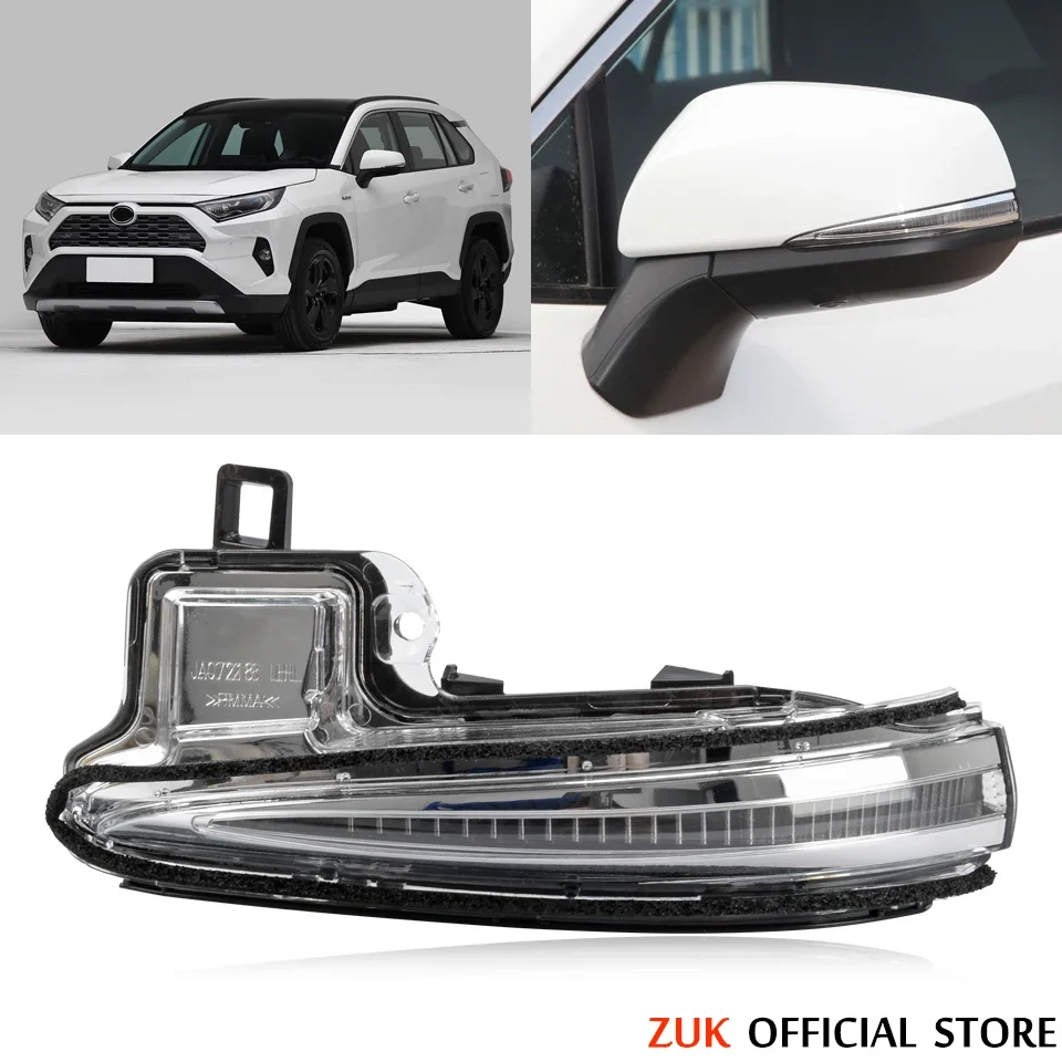 ZUK Rearview Side Mirror LED Turn Signal Light For Lexus LM For Toyota Alphard Vellfire Tacoma Highlander RAV4 Repeater Lamp