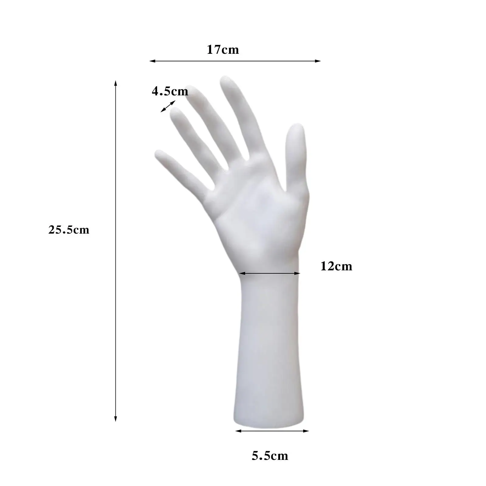Mannequin Hand Jewelry Display Holder Organizer Long Arm for Hand Model