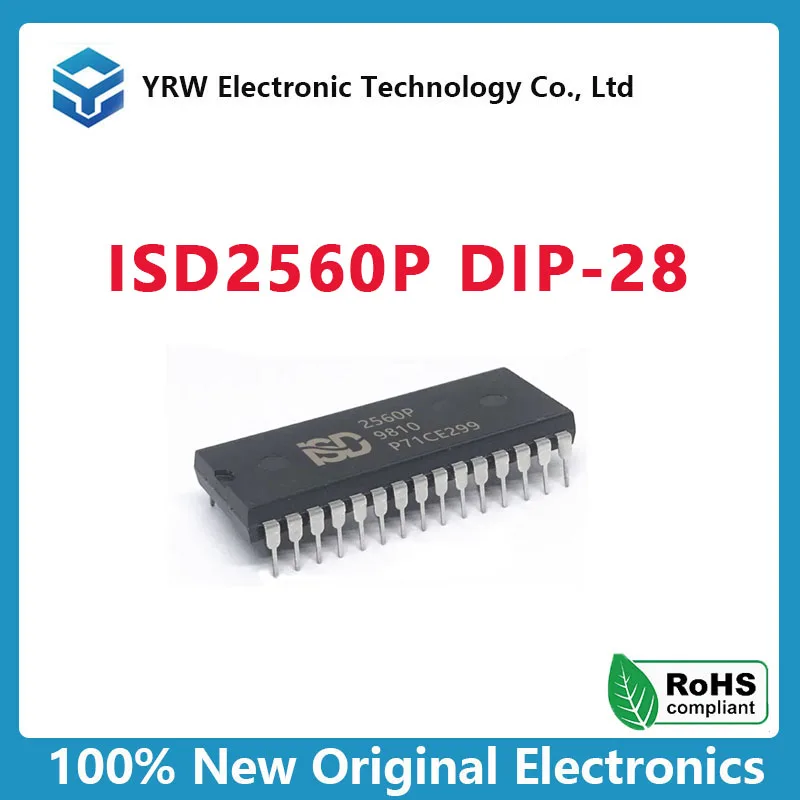 100% NEW Original ISD2560PY ISD2560P ISD2560 2560P DIP-28 Voice recording and playback chip IC