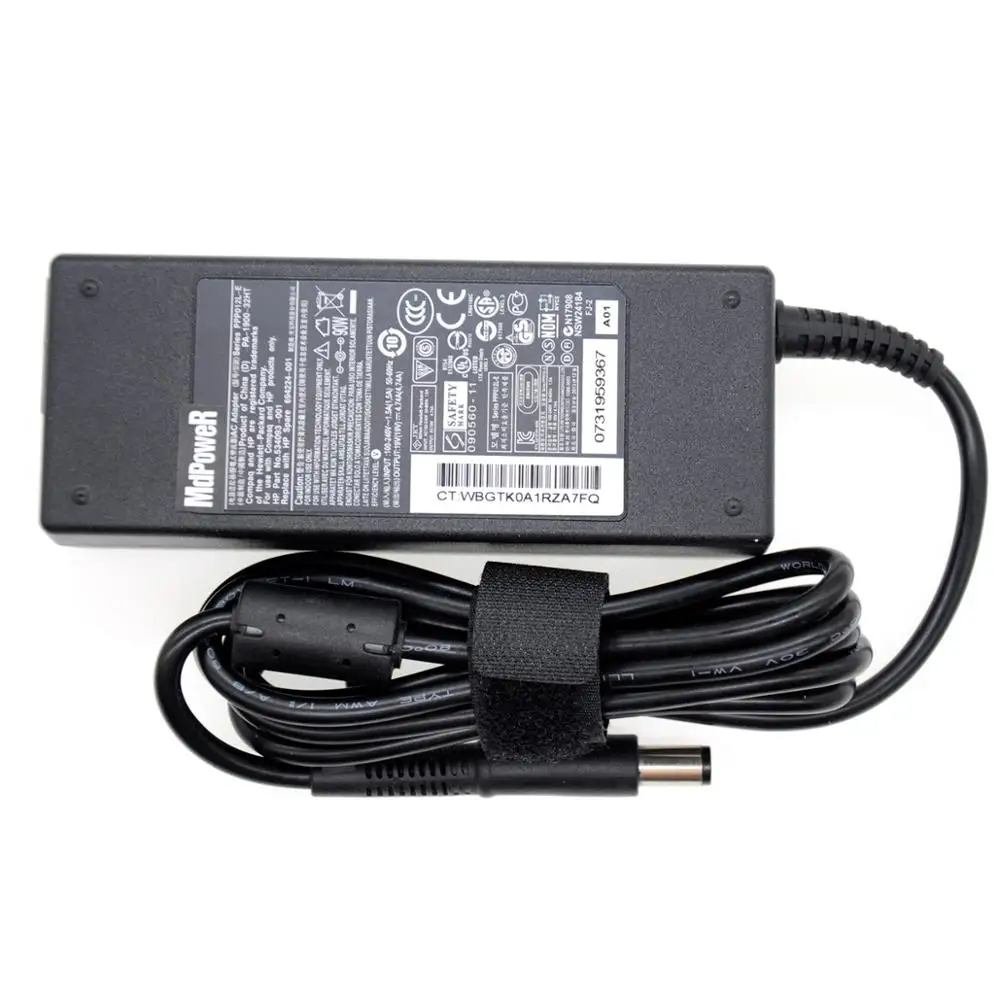 19 فولت 4.74A 90 واط التيار المتناوب محول شاحن الكمبيوتر المحمول ل HP PPP014L-SA PPP012A-S PPP012L-E PPP012H-S PPP012L-D جناح dv6 CQ43 42