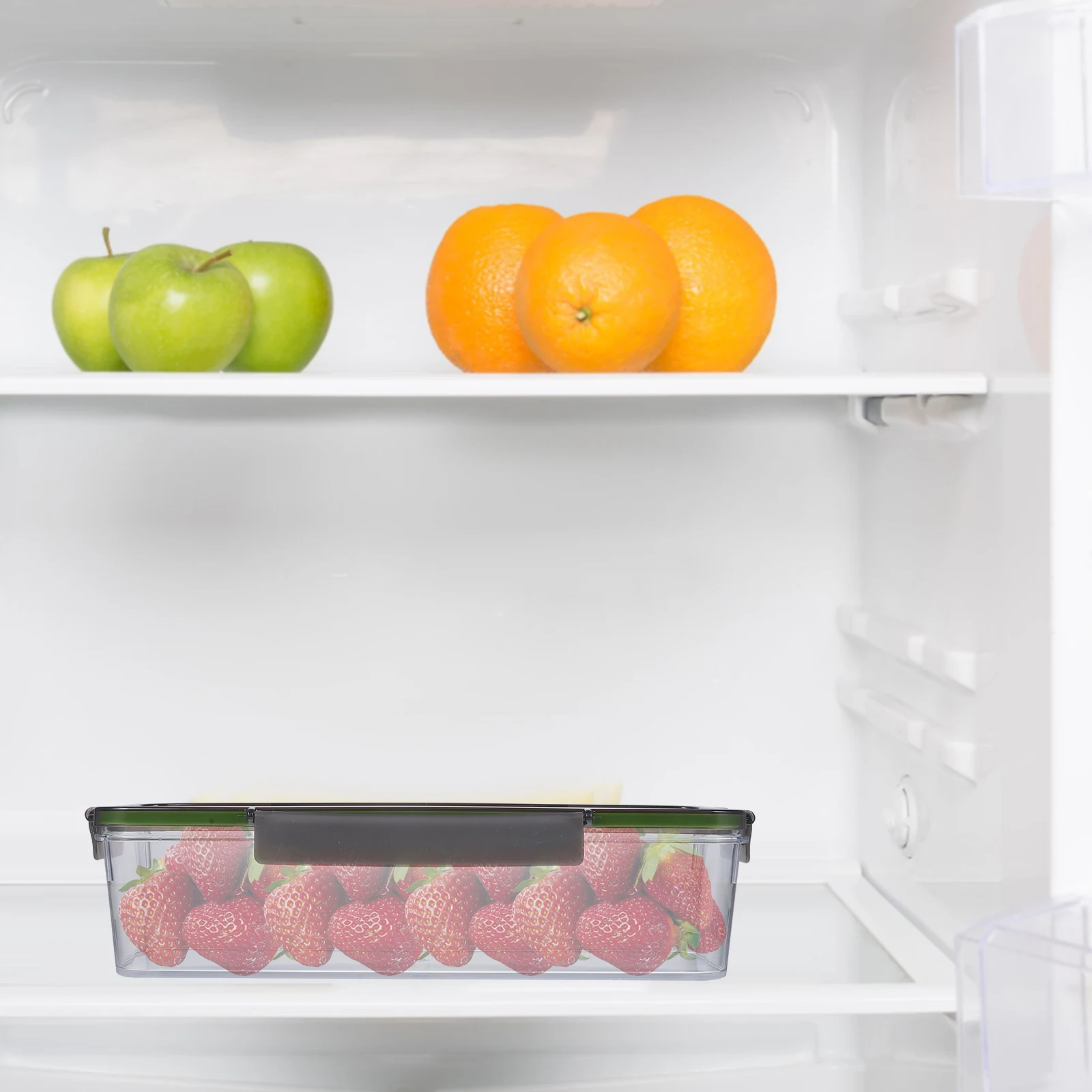

Airtight Food Storage Container Transparent Fridge Organizer Box for Fruits Vegetables Fresh Keeping PET Material Bread Cake