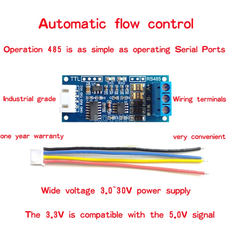 TTL Serial Port To RS485 Converter Board Module Hardware Automatic Control Converter Module For Arduino Microcontroller image 2