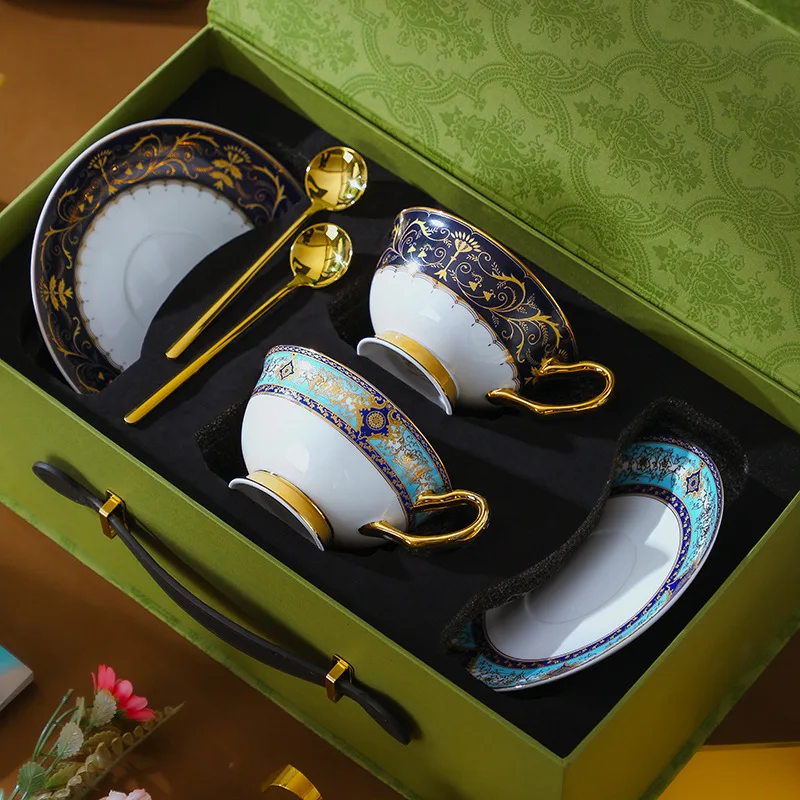 

Porcelain Coffee Cups Saucers Set 2026 New Design Retro Tea Cup for Home Afternoon Tea