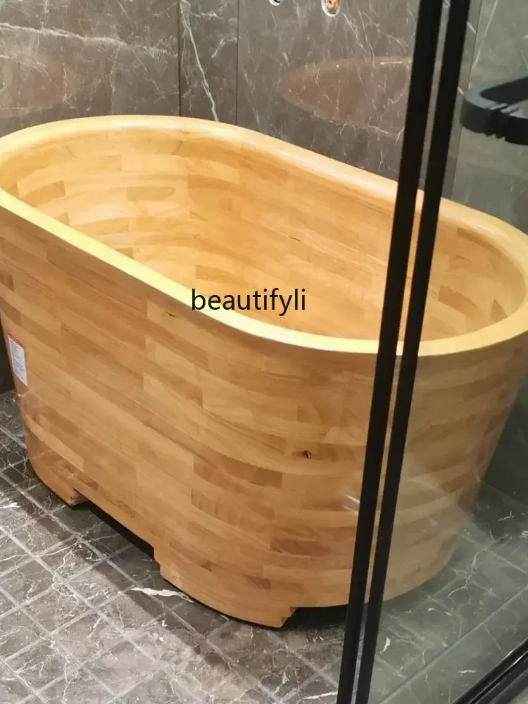 Bath Barrel Bath Bucket Wooden Barrel Full Body Yao Bath Adult Solid Wood Bathtub Beauty Salon Bathtub Japanese Style