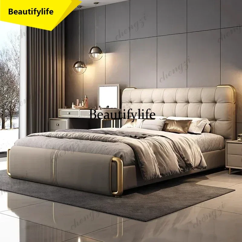 y45  150x200cm Luxury Modern Adult Bedroom Furniture Complete Set Super King Frame Lit De Camping Pliable Size Bed Frames