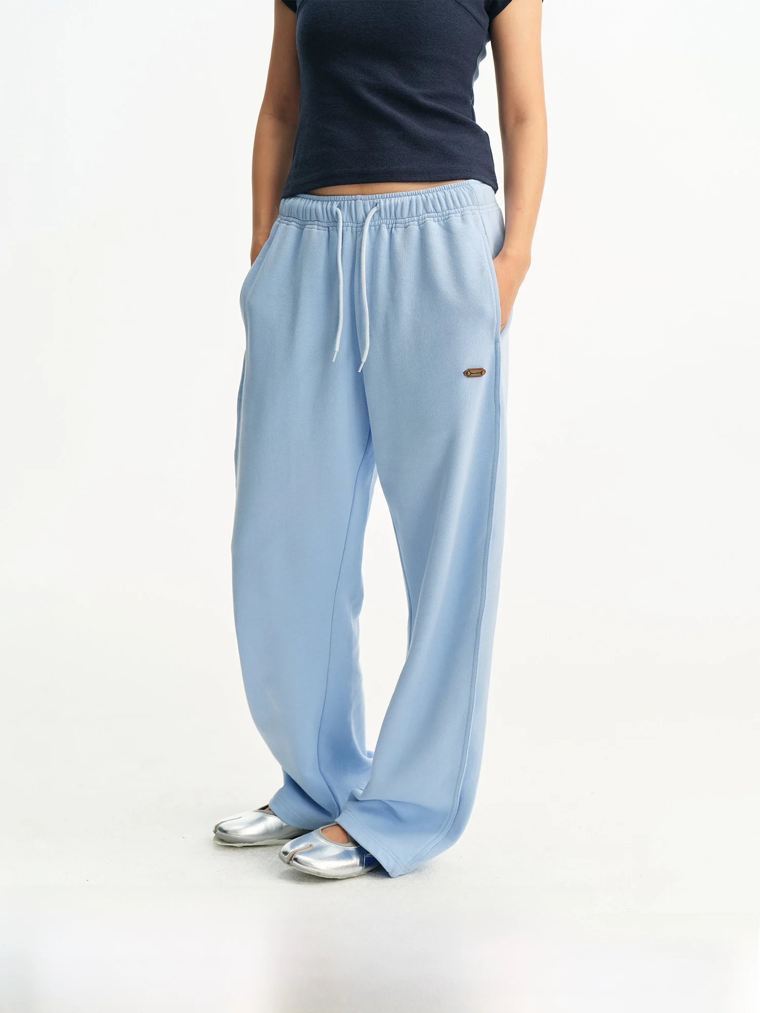 

NewJNXS Knitted Fish Scale Pattern Casual Loose Fit Sports Sweatpants Adjustable Cuff Blade Pants Summer Youth Active Style