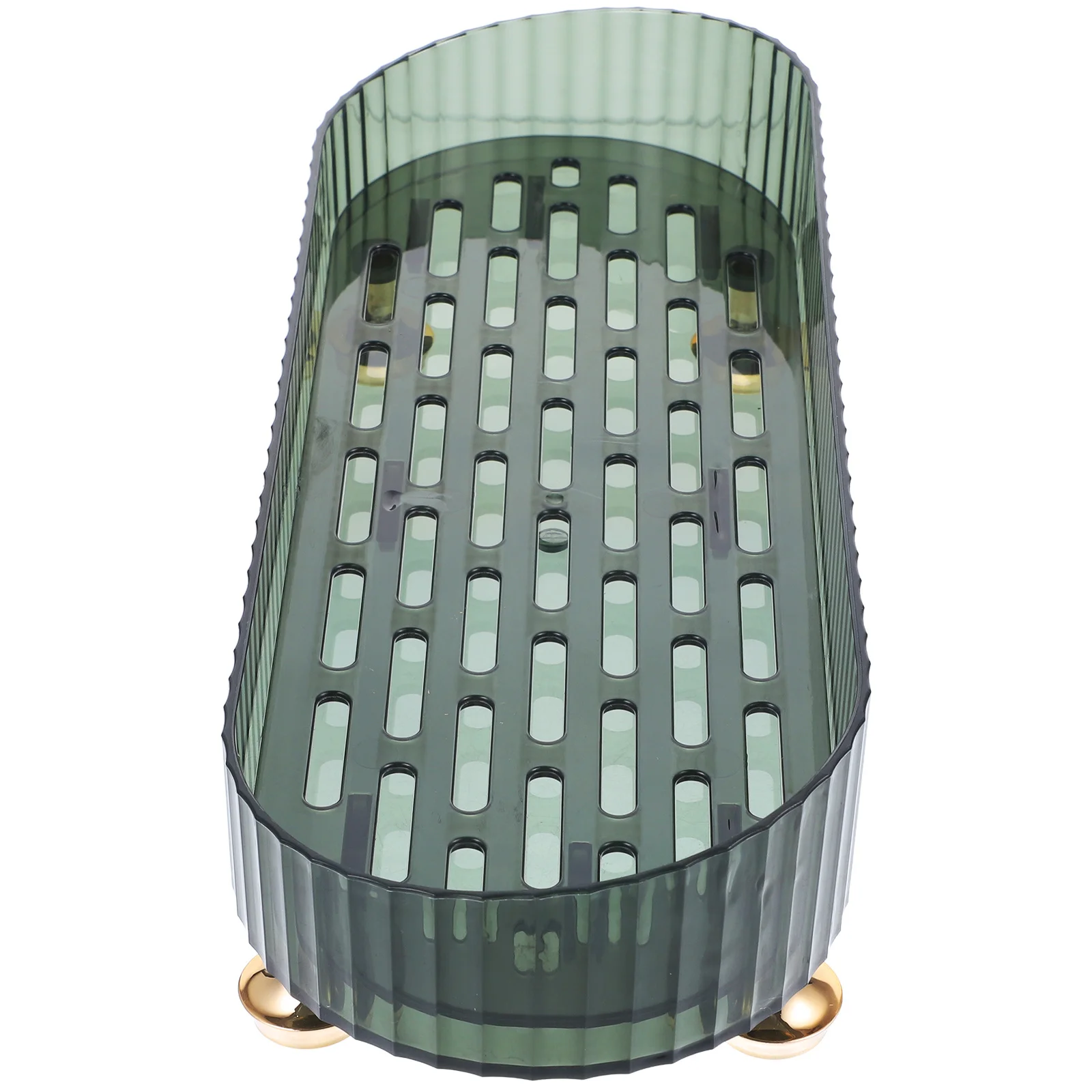 رف تصريف على سطح الطاولة، منظم أساسيات الحمام، مظهر عصري أنيق، سهل التنظيف، حامل صابون الأطباق ذاتي التصريف #2