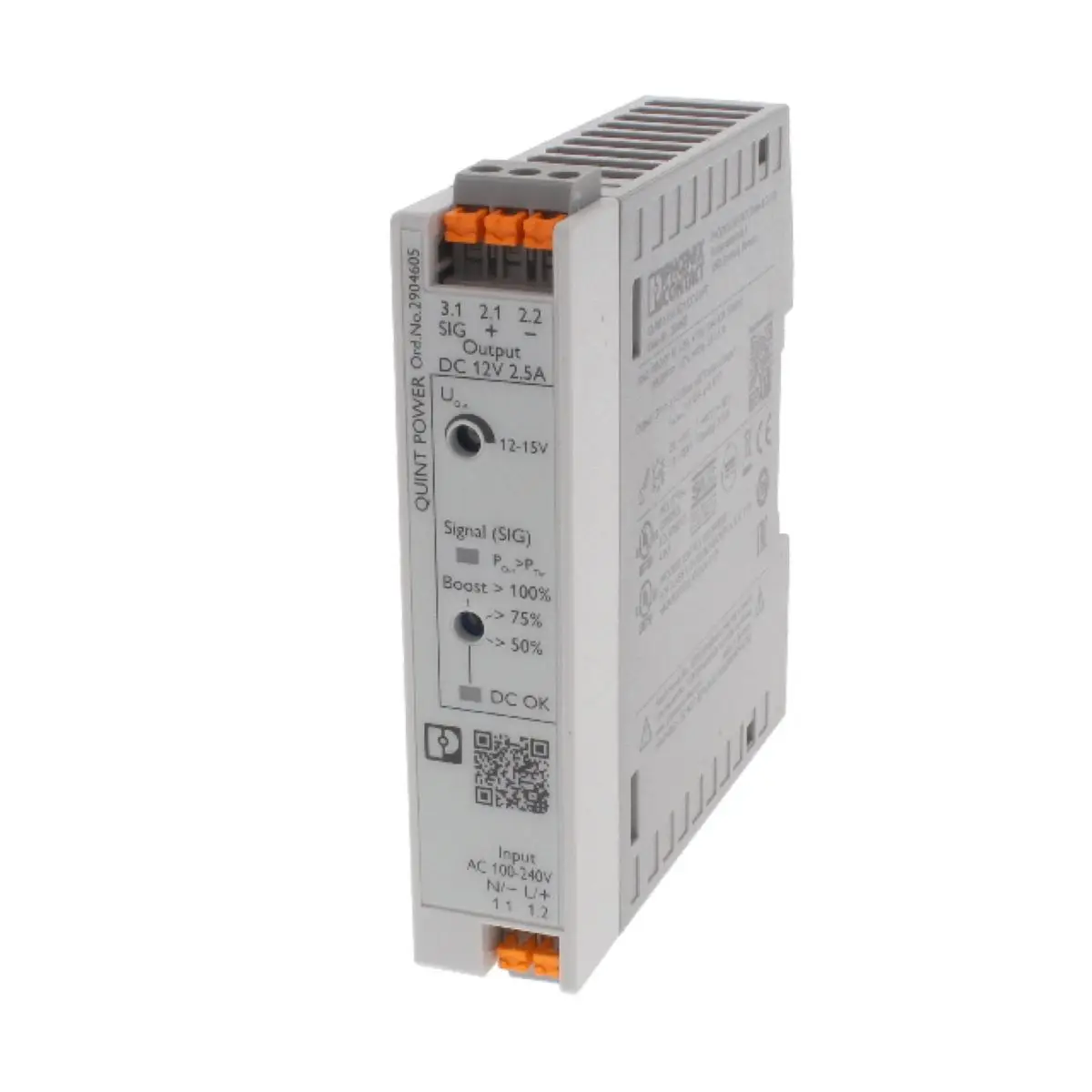 

2904605 Блок питания QUINT4-PS/1AC/12DC/2,5/PT
