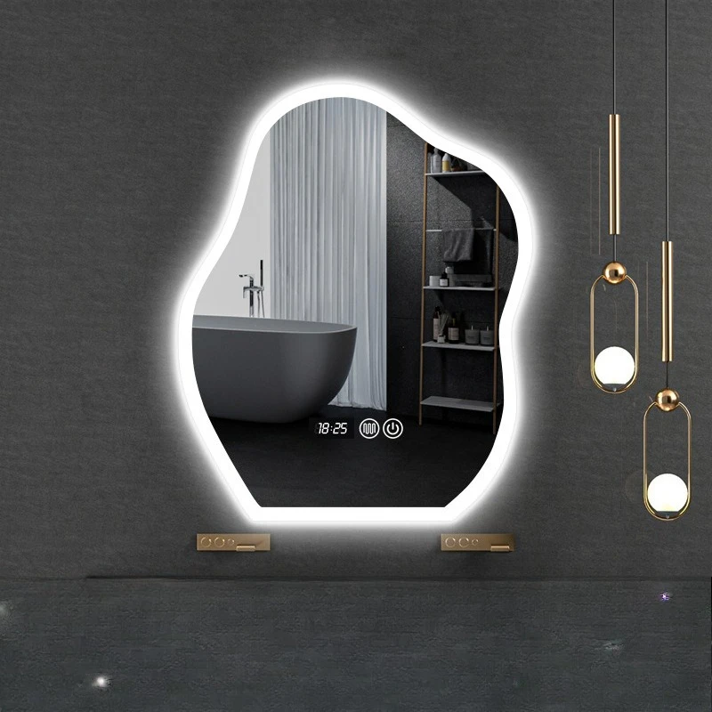 Cloud special-shaped mirror LED anti-fog luminous wall-mounted bathroom mirror