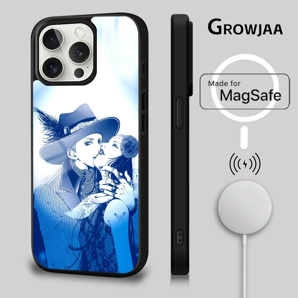 Paradise Kiss Miwako Yukari Phone Case For iPhone 16 15 14 13 12 11 Pro Max Plus Mini Magsafe Mirror Wireless Magnetic Cover