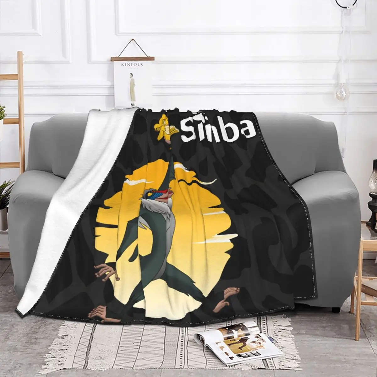 Famous Disney Movie The Lion King Simba Blanket Plush Summer Breathable Thin Throw Blankets For Bedding Bedspread