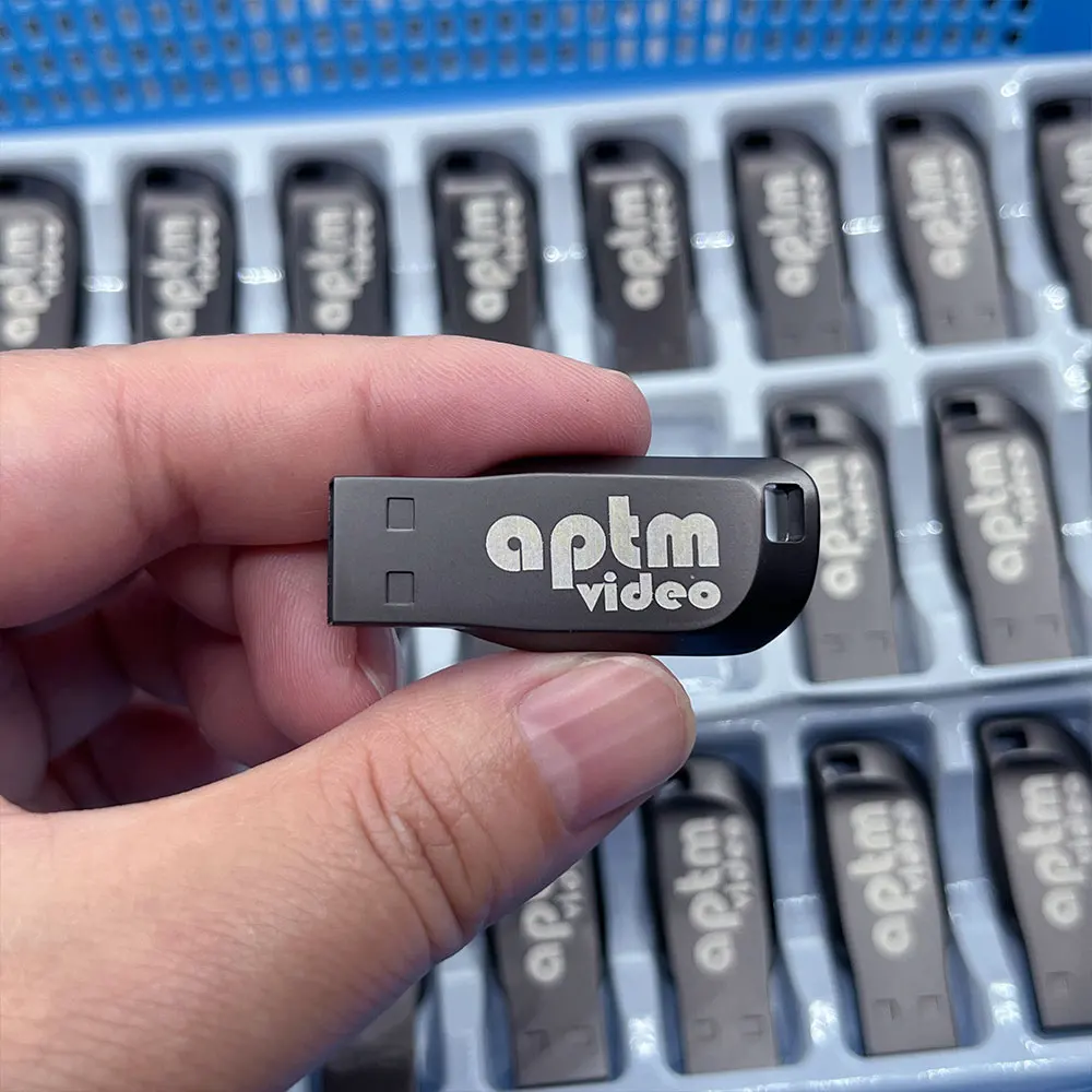 (10 Stück kostenloses Logo) Metall-Flash-Laufwerk 4G 8G 32G Pendrive 64 GB High Speed Memoria USB 3.0 Stick wasserdichte USB-Stift-Laufwerke 128 g