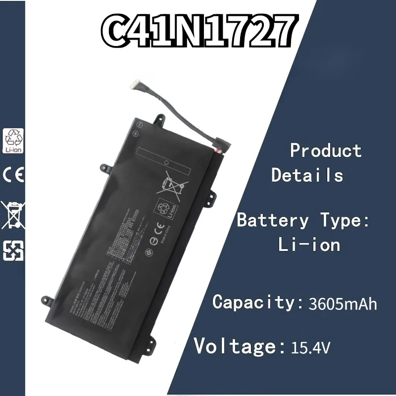 

15.4V 3605mAh C41N1727 Laptop Battery for ASUS ROG Zephyrus GM501 GM501G GM501GM GM501GS GU501 GU501GM