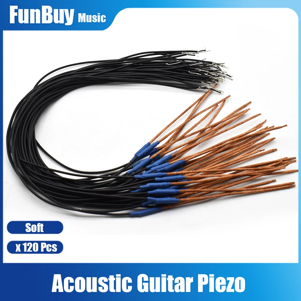 120pcs High Sensitivity Acoustic Classical Guitar Pickup Piezo Soft Strip Under Saddle Piezo Guitar Pickup Accessories