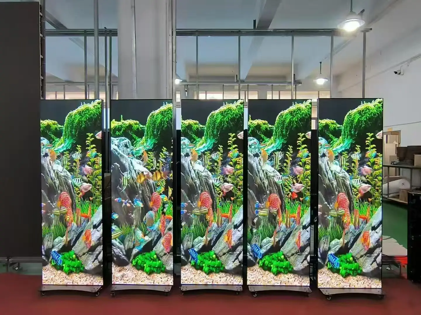 Indoor P2.5 Vertical LED Advertising Screen Supports Multi-Screen Splicing Flexible Screen Display Wall for Weddings & Events