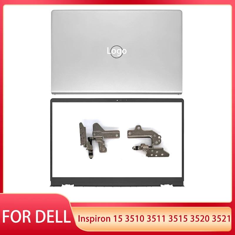 

NEW LCD Back Cover For DELL Inspiron 15 3510 3511 3515 3520 3521 Front Bezel Hinges Housing Shell Silver