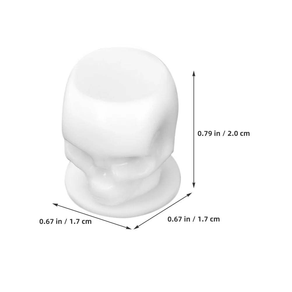

200 шт., чашки с чернилами для татуировки с дизайном черепа, колпачки для чернил из АБС-пластика, стабильная основа, принадлежности для татуировок, контейнеры для пигментов, принадлежности для татуировок
