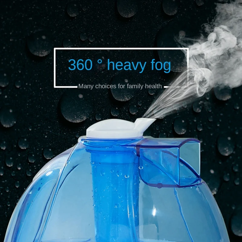 Humidificador de aire de niebla fría, humidificadores ultrasónicos silenciosos de 2.5L para dormitorio y habitación grande, ajustable, rotación de 360 °