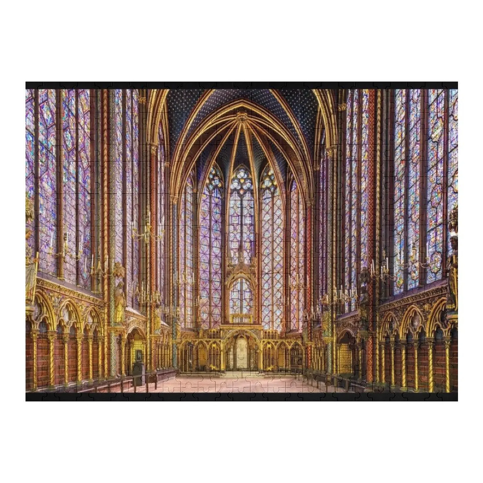 

Sainte-Chapelle Paris Jigsaw Puzzle Wooden Name Jigsaw Pieces Adults Personalised Toys Customizable Child Gift Puzzle