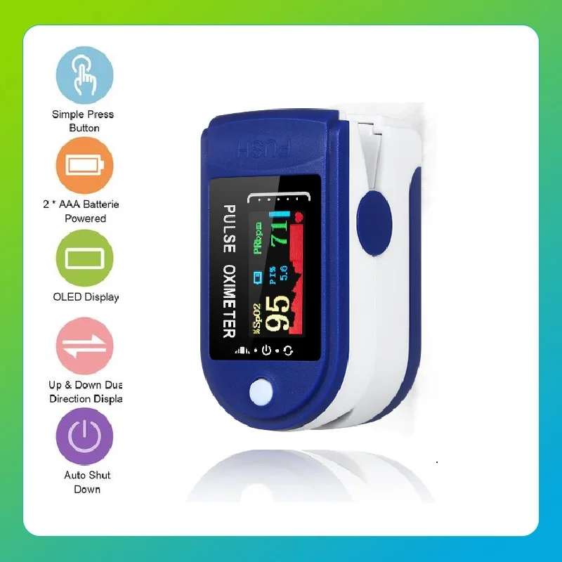 

LK87 Oximeter Portable Fingertip Pulse Blood Oxygen Saturation Monitor With Lcd Fingertip Oximeter Tigital Heart Rate Monito