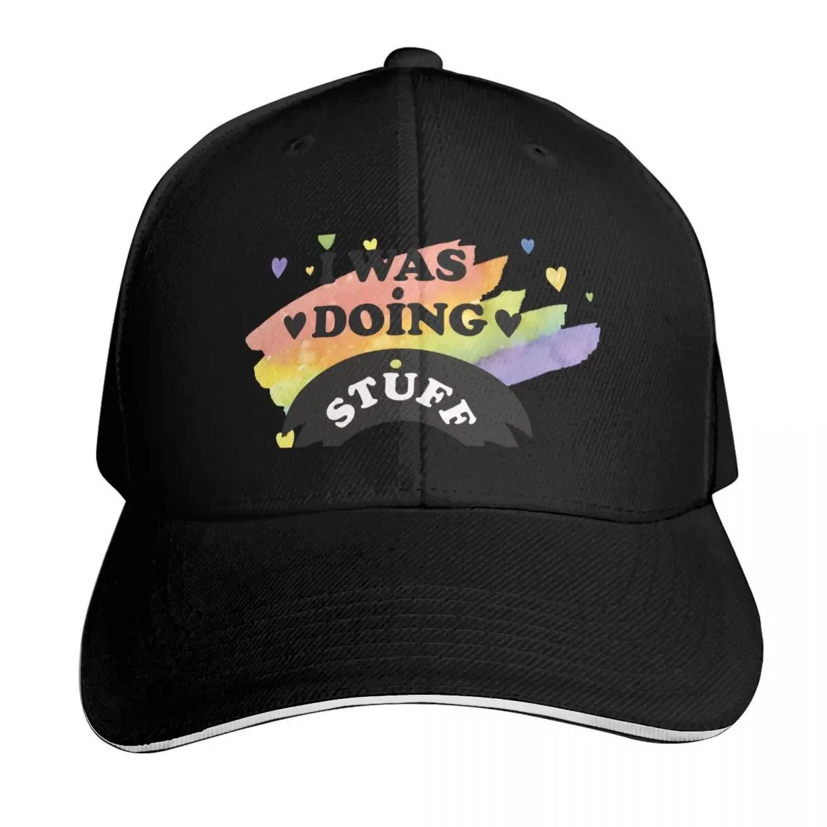 I Was Doing Stuff Funny Couple I'm Stuff Essential Baseball Cap Men Women Casual Summer Sport Sun Cap