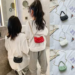 Cloud Shoulder Chain Bags Children's Mini Clutch Bag PU Girls Handbag Kids Small Coin Wallet with Handle Purse Accessories