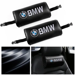 1/2PCS Car Badge Seat Headrest Soft Neck Head Support Pillow For BMW M Performance M3 M5 M6 F01 F20 F10 F13 F15 F16 F30 G30 E92