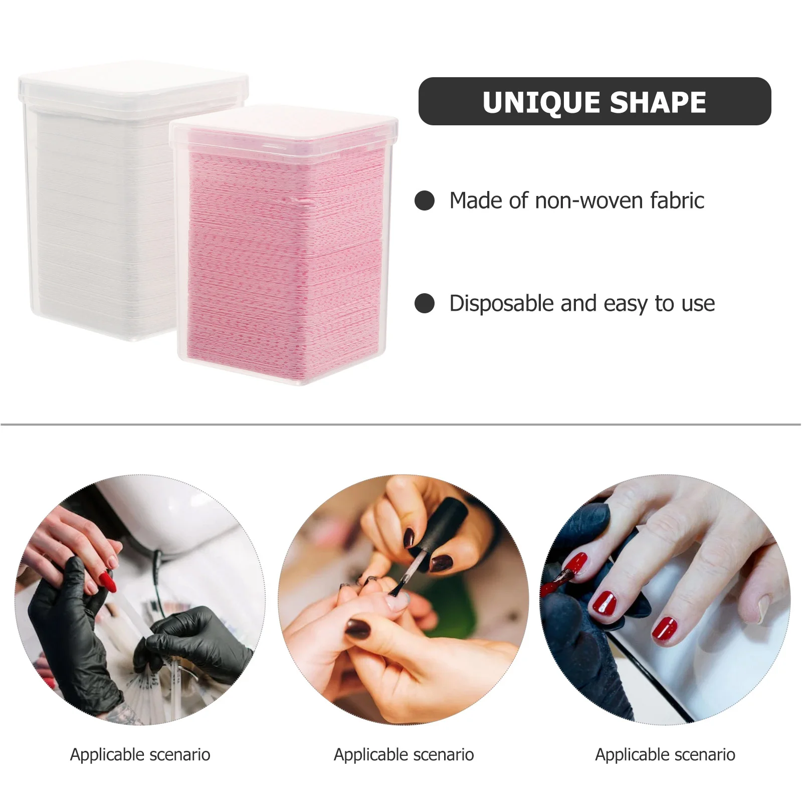 2 صناديق رمش تمديد مناديل خالية من الوبر مزيل طلاء الأظافر منصات لتنظيف مانيكير المهنية صالون المنزل استخدام غير المنسوجة